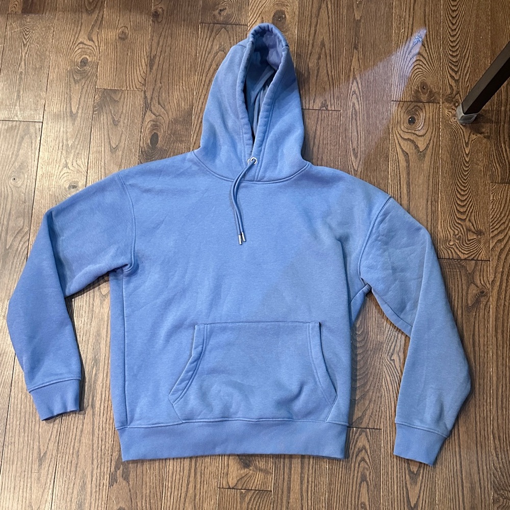 Denim & Flower Men's Hooded Sweatshirt - Light Blue